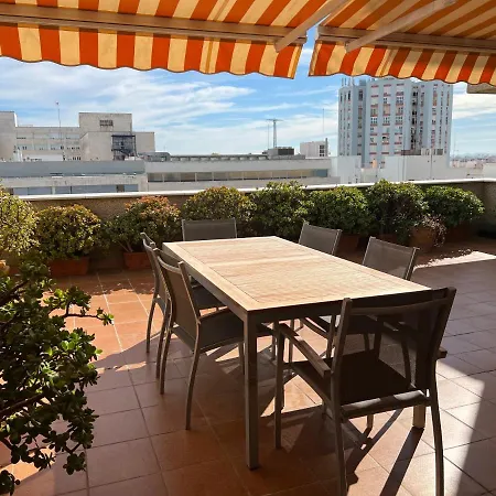 Apartment Atico Primera Linea De Playa. Cádiz