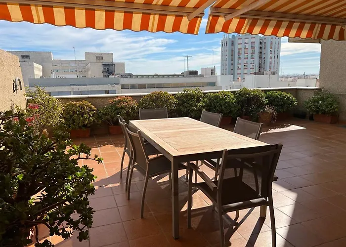 Apartman Atico Primera Linea De Playa. Cádiz